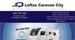 Desktop Screenshot of loftuscaravans.co.za