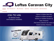 Tablet Screenshot of loftuscaravans.co.za